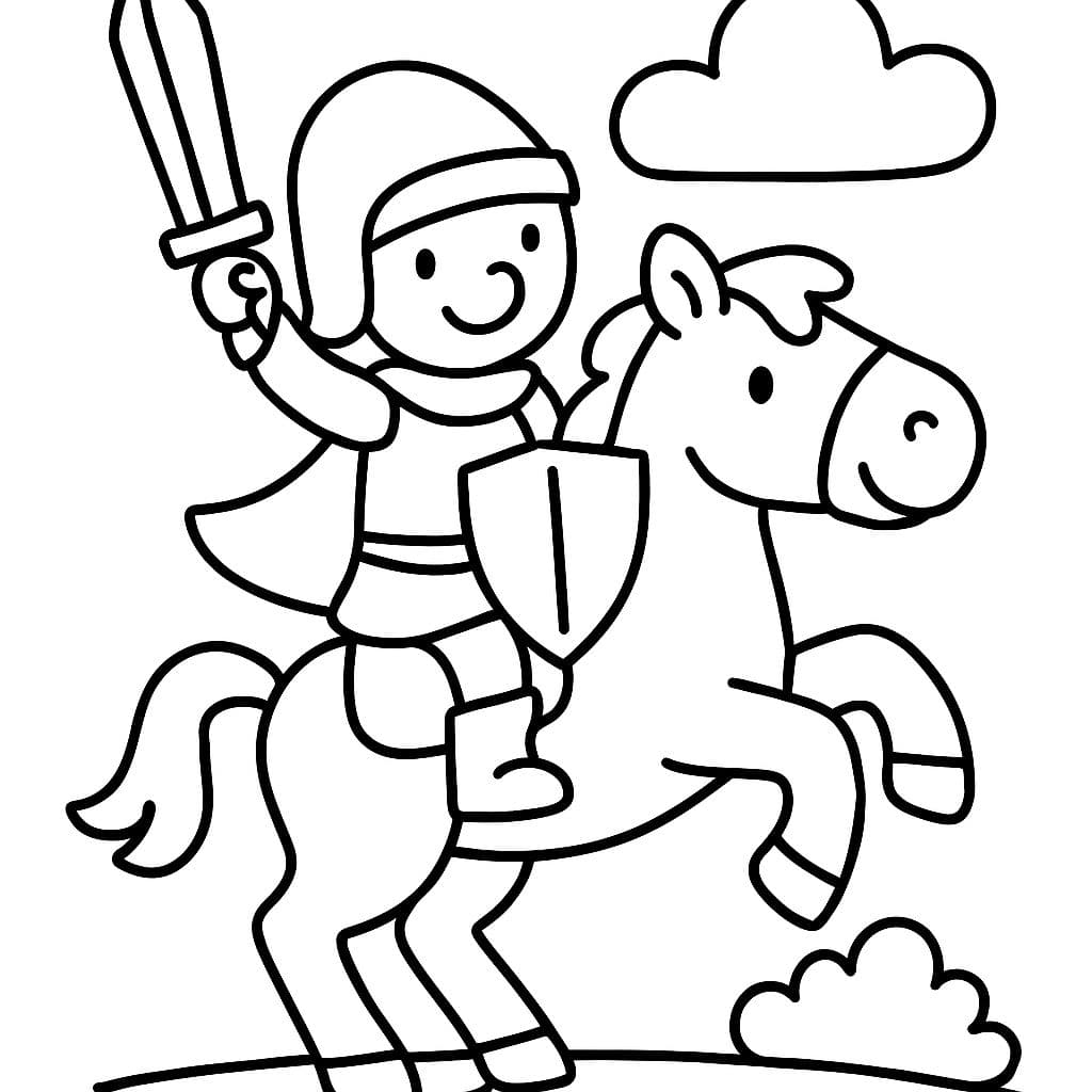 un caballero en un caballo que está relinchando
