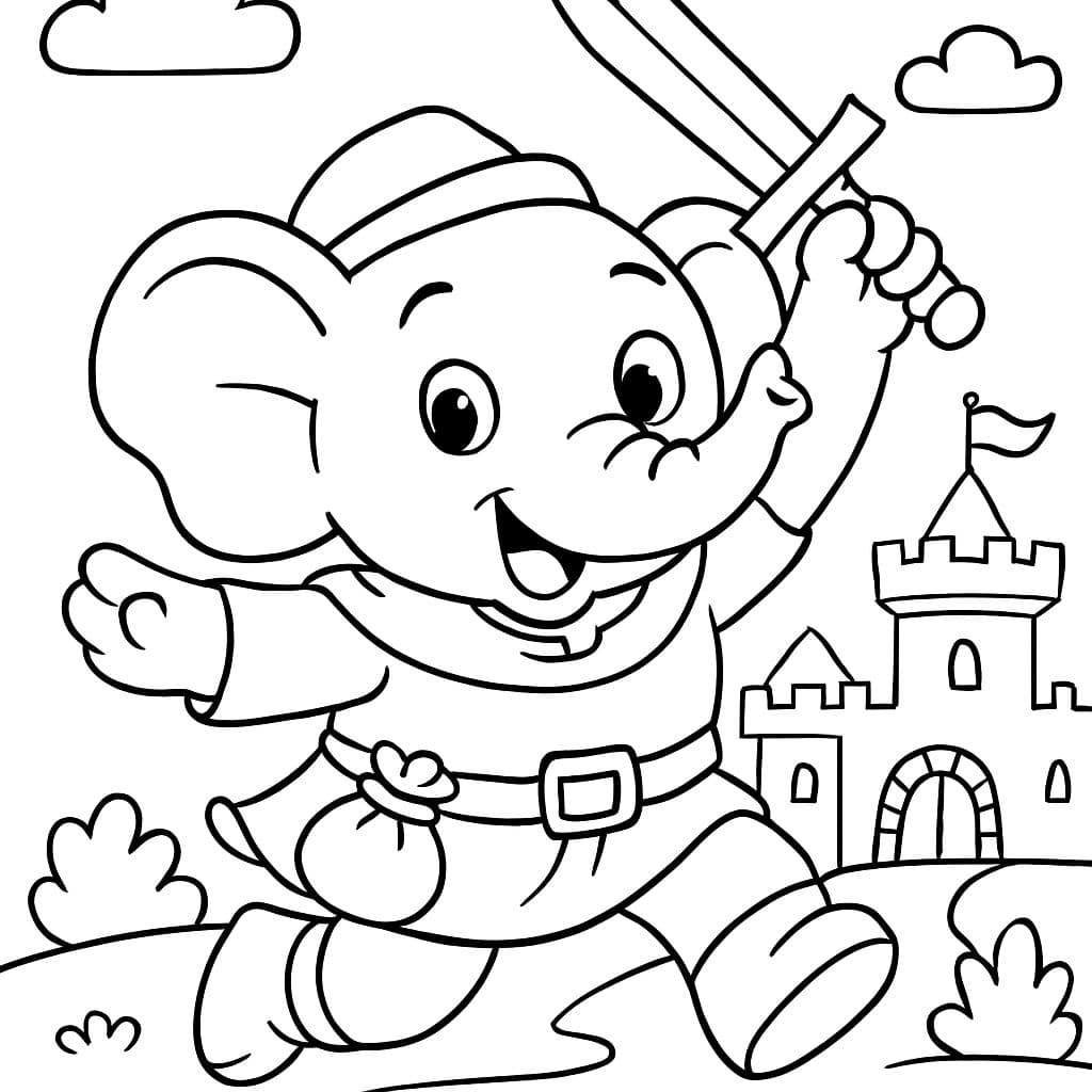 Un tierno elefante monedero de la época medieval.