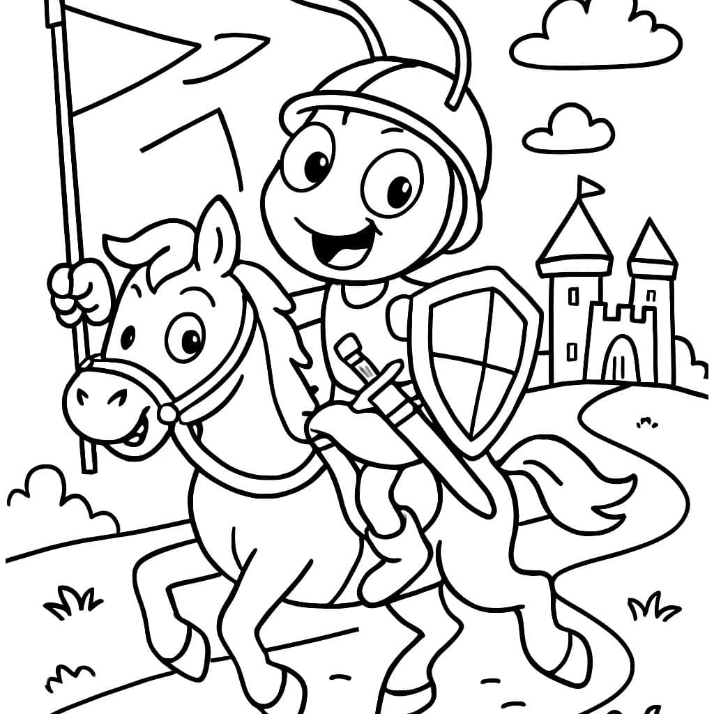 Una tierna hormiga carretera de la época medieval