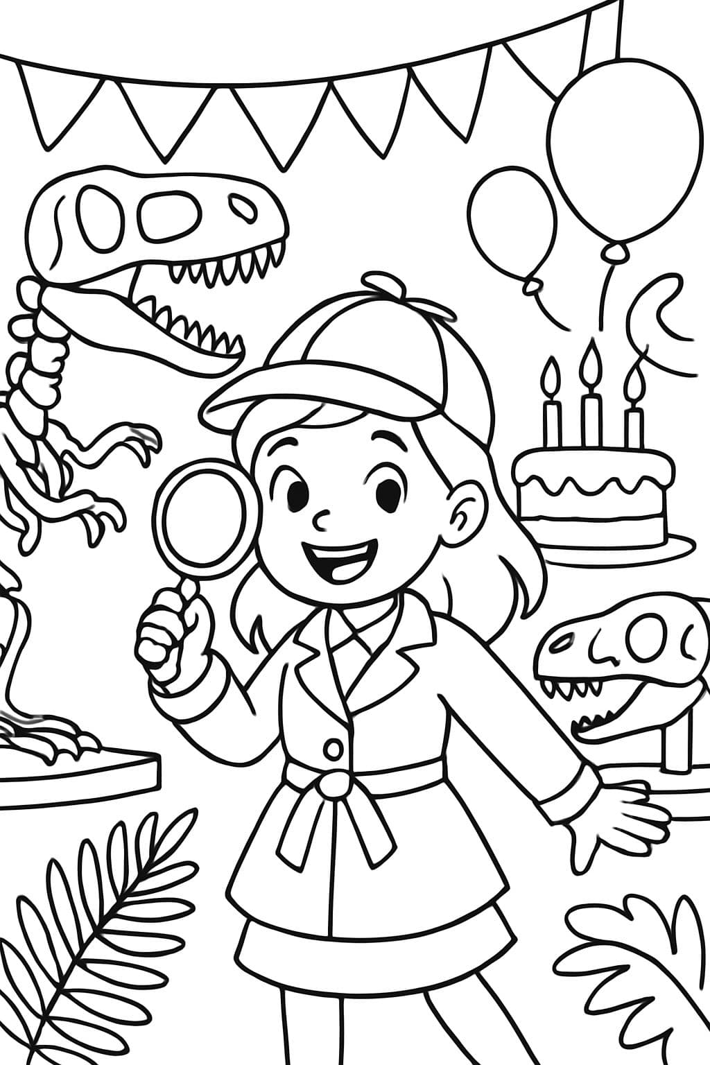 Aniversário detetive no museu de história natural para uma menina de 11 anos