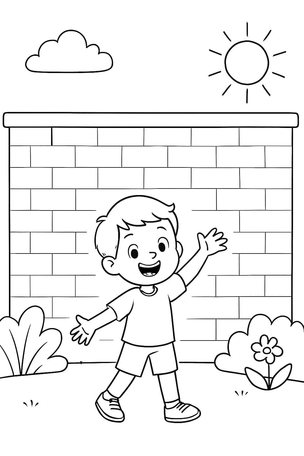 Una gran pared en blanco sin ventanas ni puertas