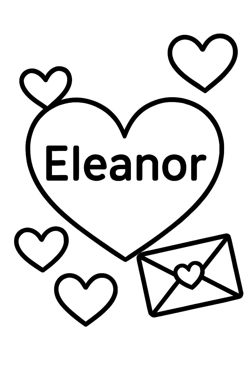 Tema del Día de San Valentín con el nombre Eleanor