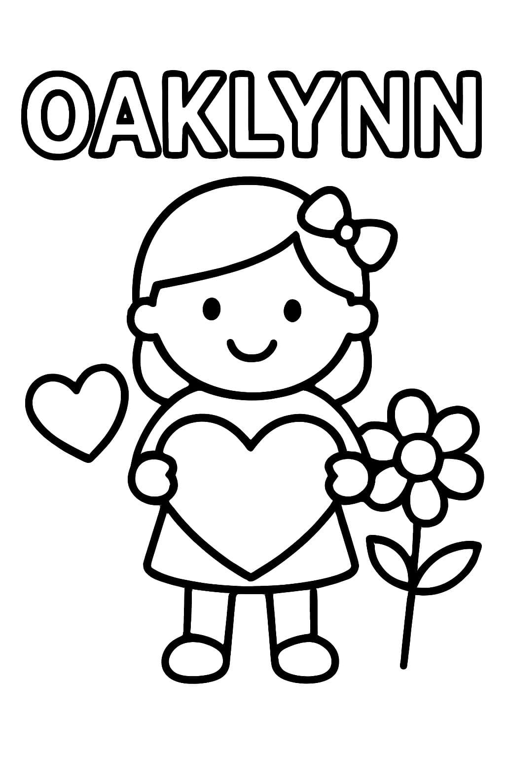 diversión del día de San Valentín con el nombre Oaklynn