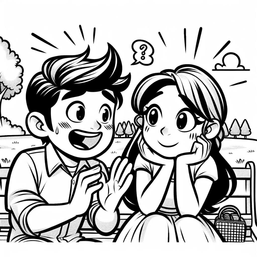 a boy who thinks hes right and has to interupt his girlfriend to show thay