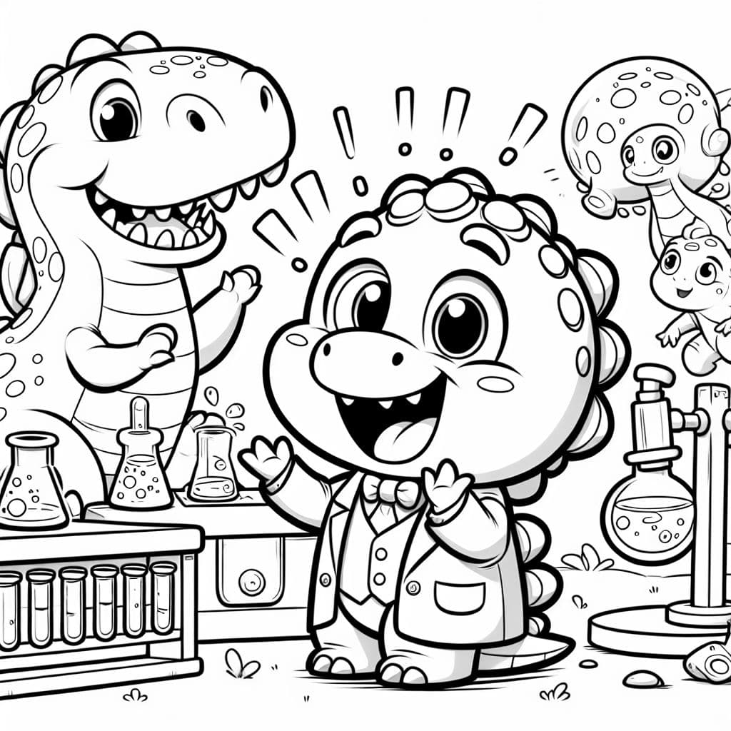 Científico de dinosaurios descubriendo una nueva especie.