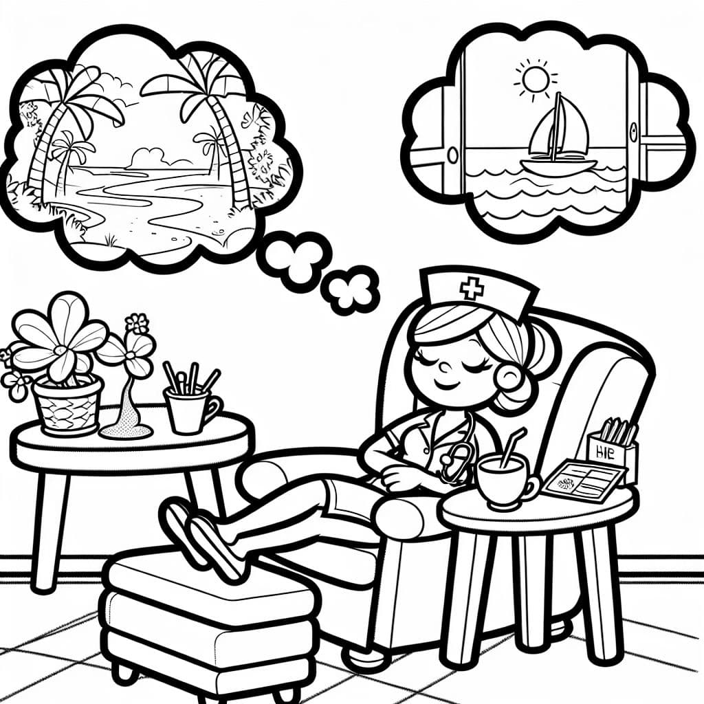 Eine Krankenschwester hat einen Nervenzusammenbruch.