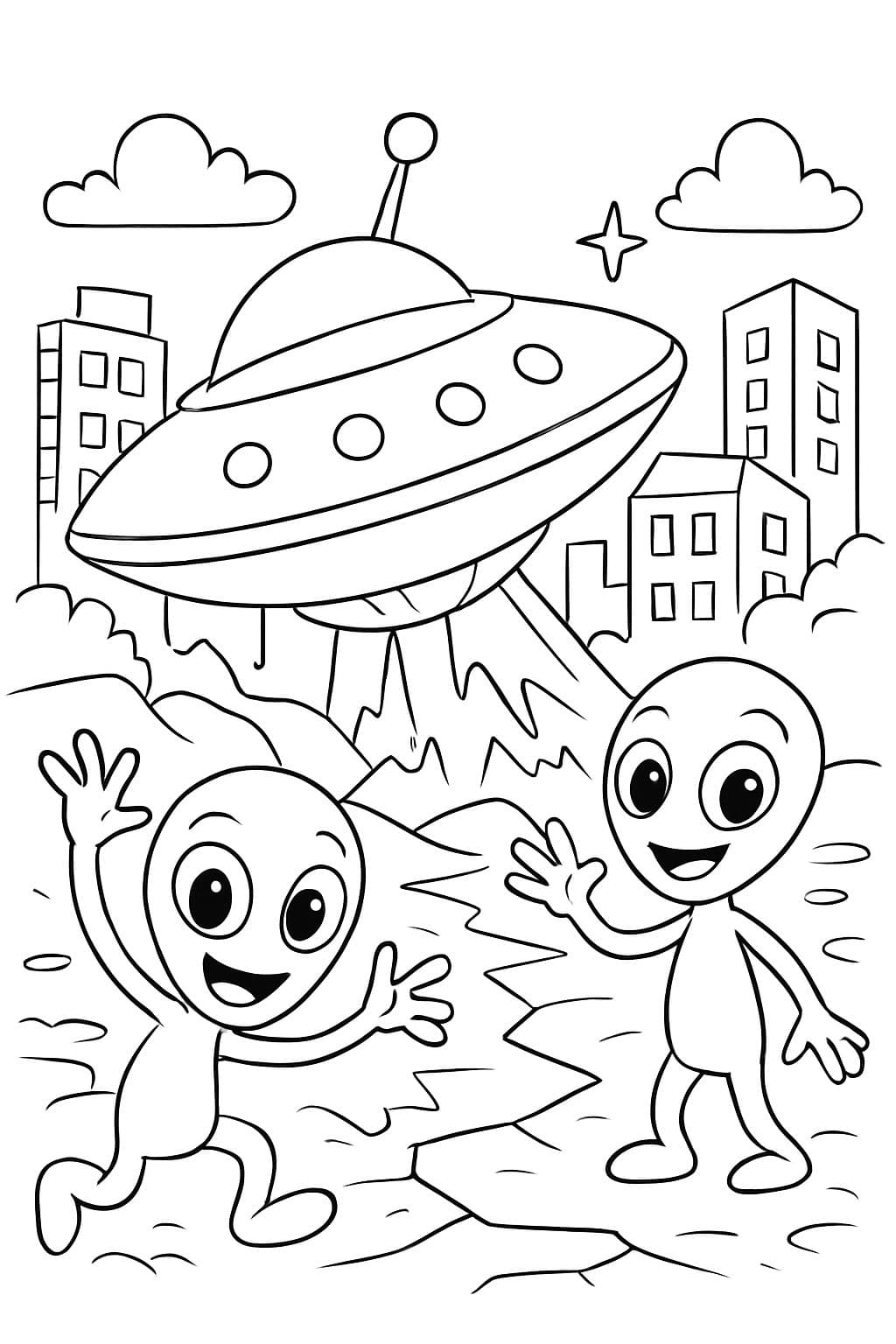 Choque de ovni con extraterrestres en la ciudad
