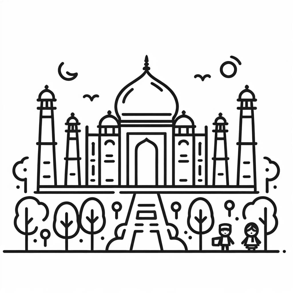 Le Taj Mahal est un magnifique mausolée en Inde, connu pour son architecture impressionnante et souvent associé à l'amour et à la beauté.