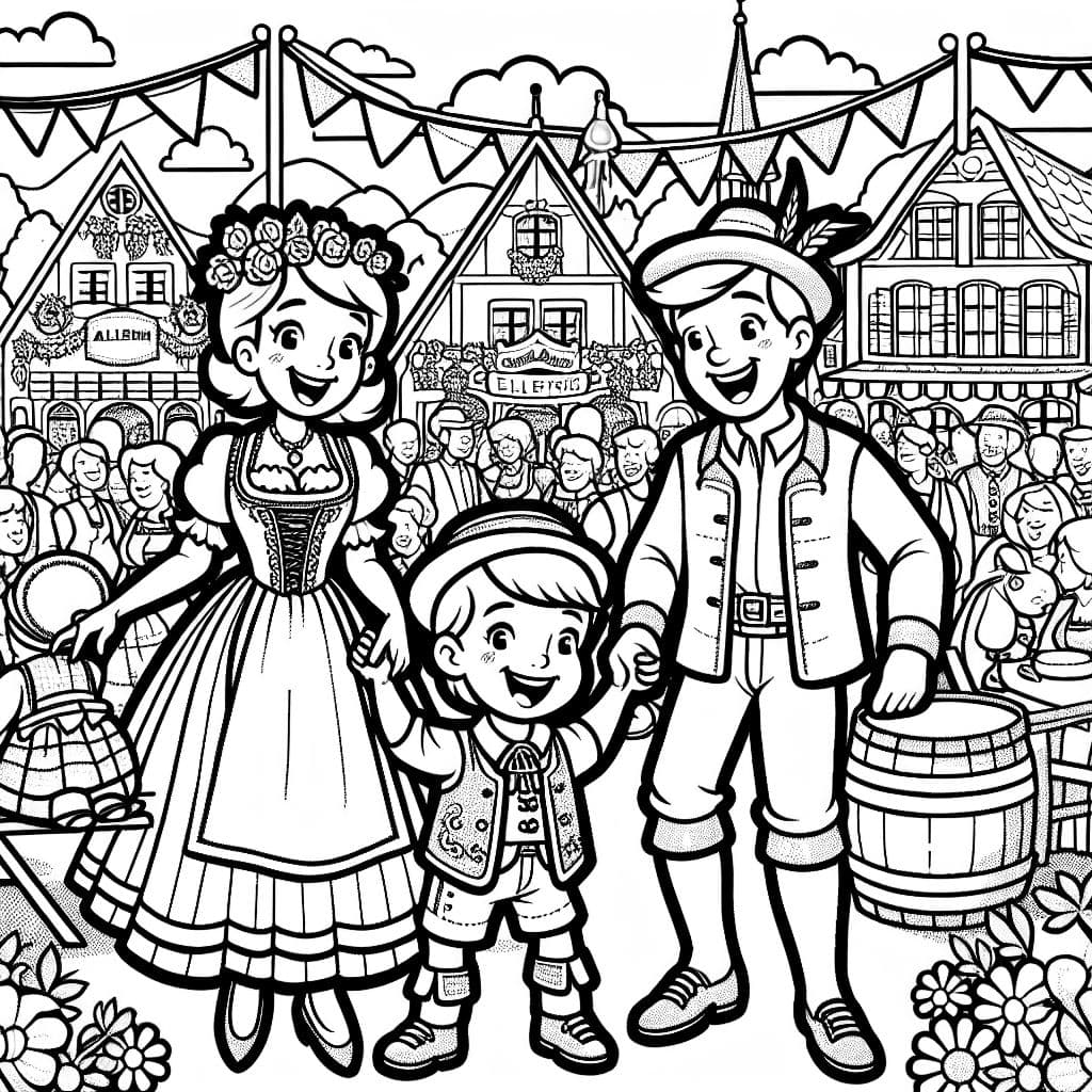 Mama y Papa en el festival de tiro en Ellewick