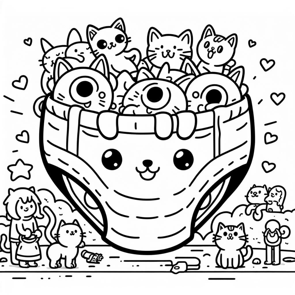 ¡Oh hombre, mi pañal está lleno de gatos de dos cabezas!