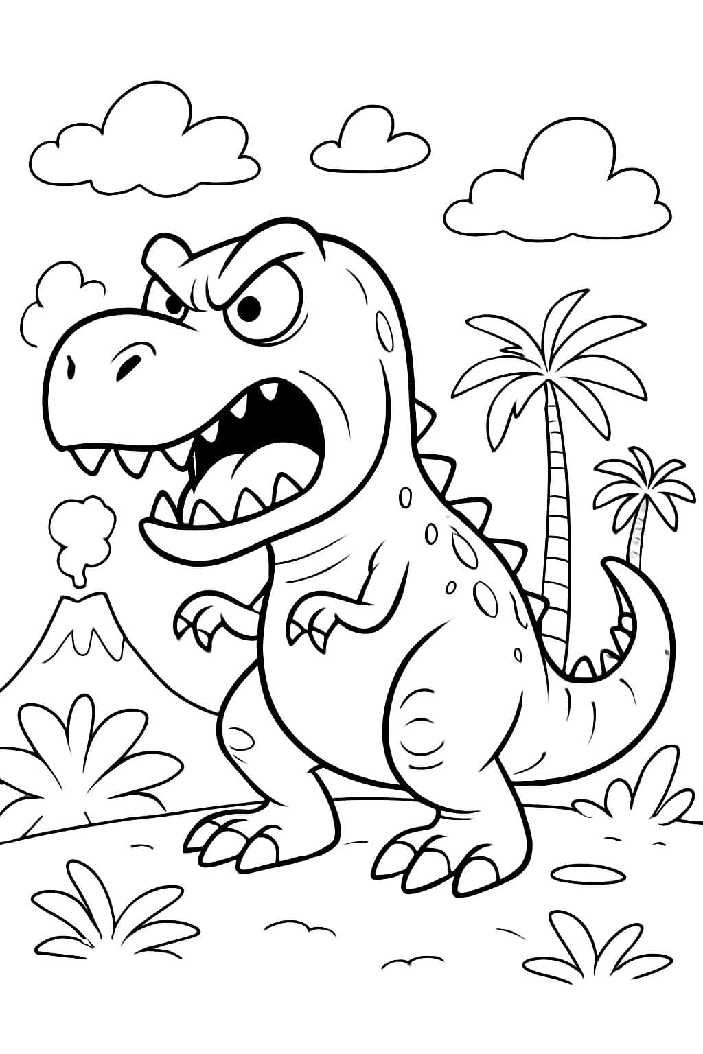 Kannst du einen großen Dinosaurier wütend machen, nicht niedlich?