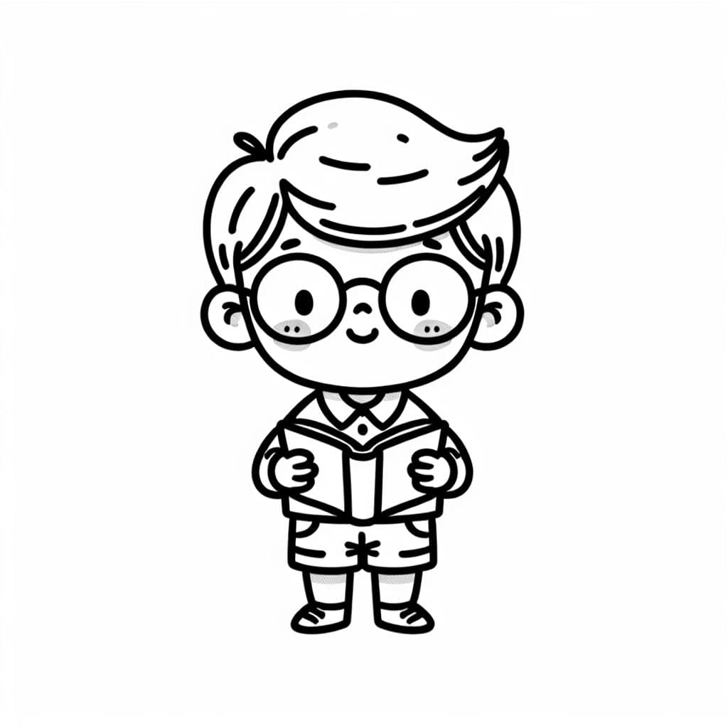 Un niño inteligente que puede aprender y divertirse en varias actividades.
