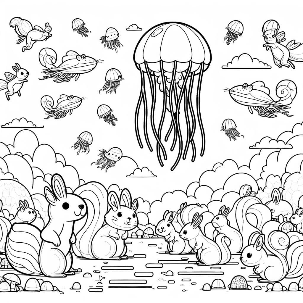 13 eichörnchen und eine fliegende riesen qualle