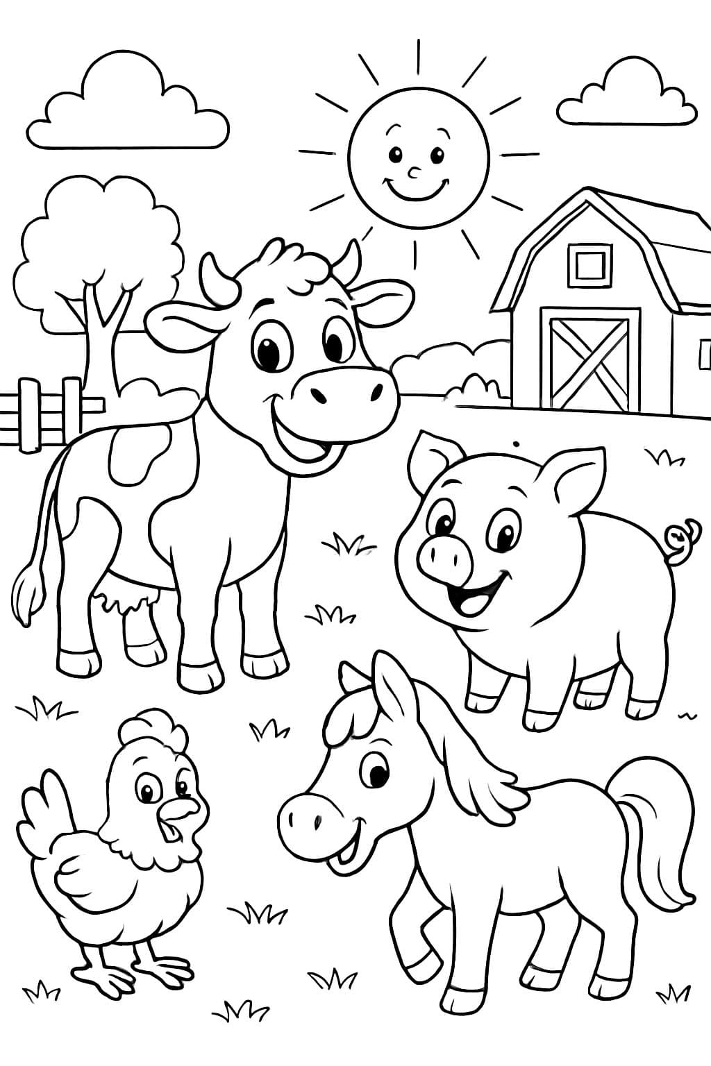 Escribir sobre los animales de la granja MIRA