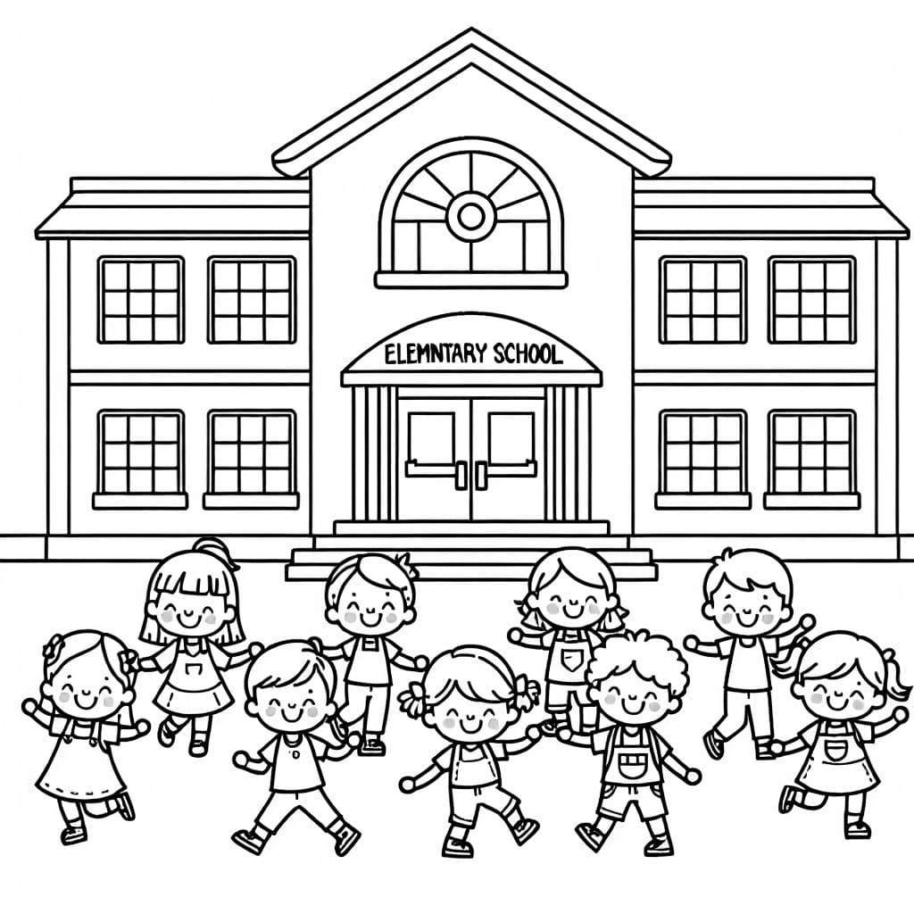 Niños bailando en la escuela primaria McKnight