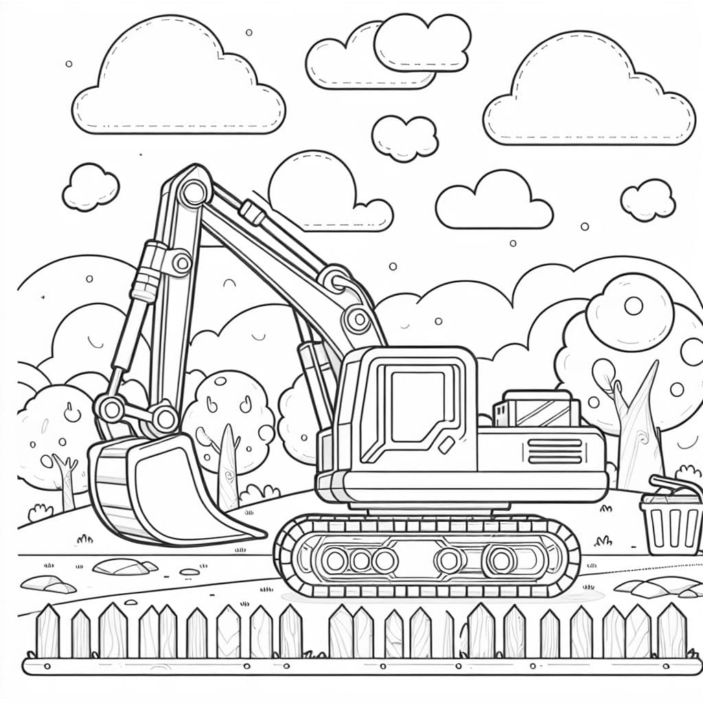 Una excavadora de demolición es un gran vehículo de construcción utilizado para demoler edificios. Tiene un brazo largo con un cesto o martillo pesado para derribar paredes y estructuras.