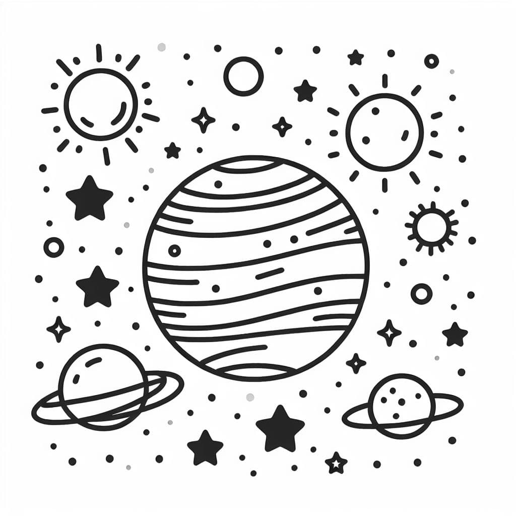 el planeta mercurio con estrellas y otras cosas lindas del espacio en el fondo