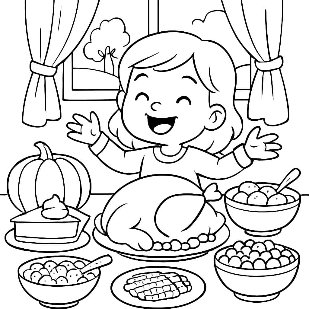 dîner de Thanksgiving avec de nombreux plats de légumes et de la tarte à la citrouille