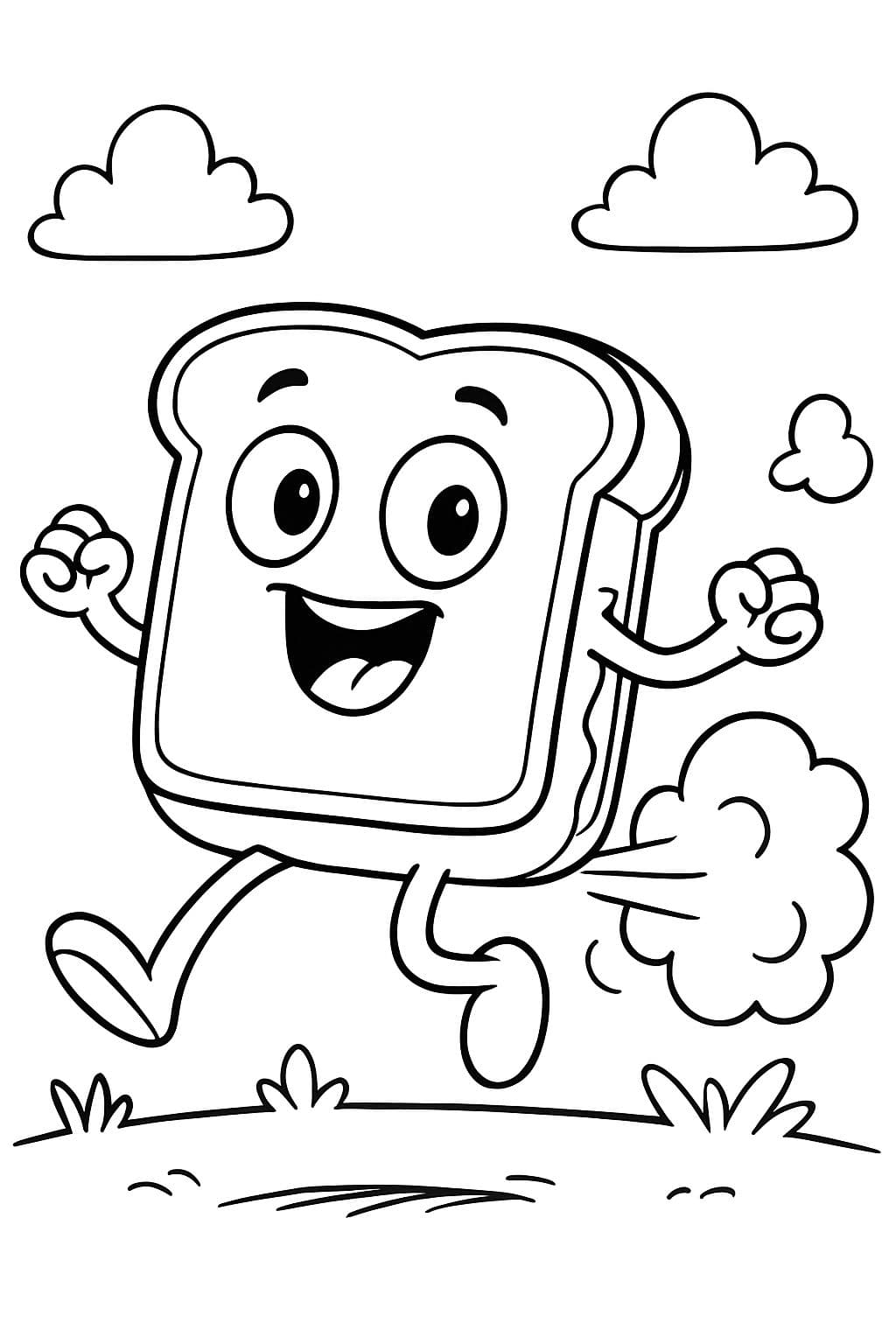 sandwich au beurre de cacahuète et à la gelée en train de péter