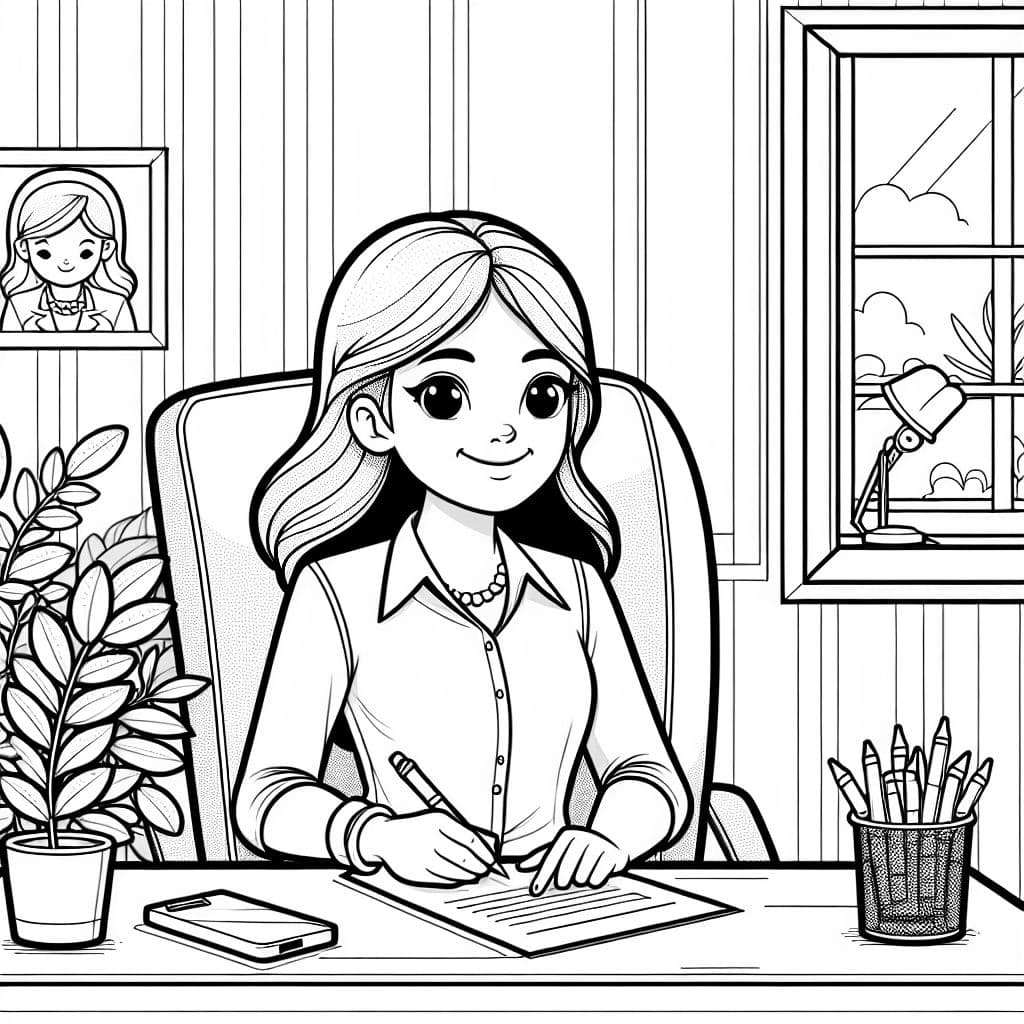 Persona de recursos humanos sentada en un escritorio