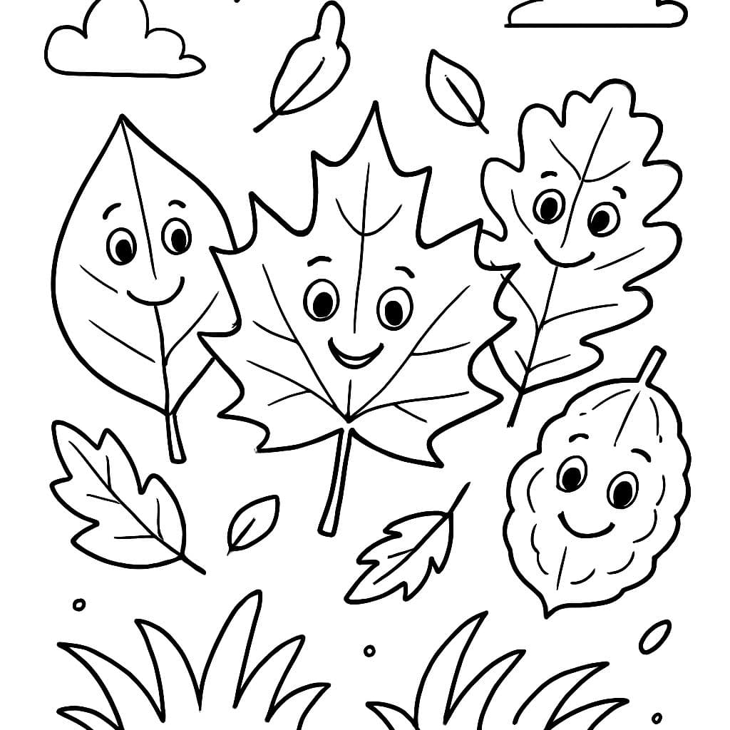 Laub, Ahorn, Buche, Eiche, Walnuss, bunte Blätter, Herbst