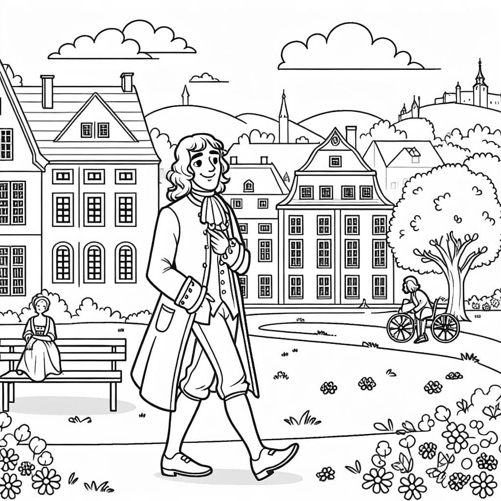 Johann Wolfgang von Gotha spaziert durch das sommerliche Weimar