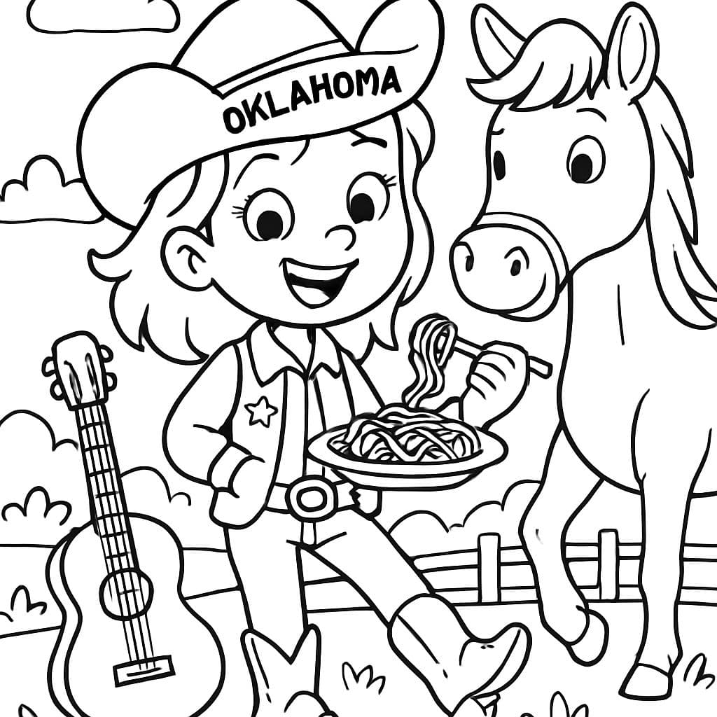une fille de l'Oklahoma qui aime les pâtes, les chevaux et la musique country
