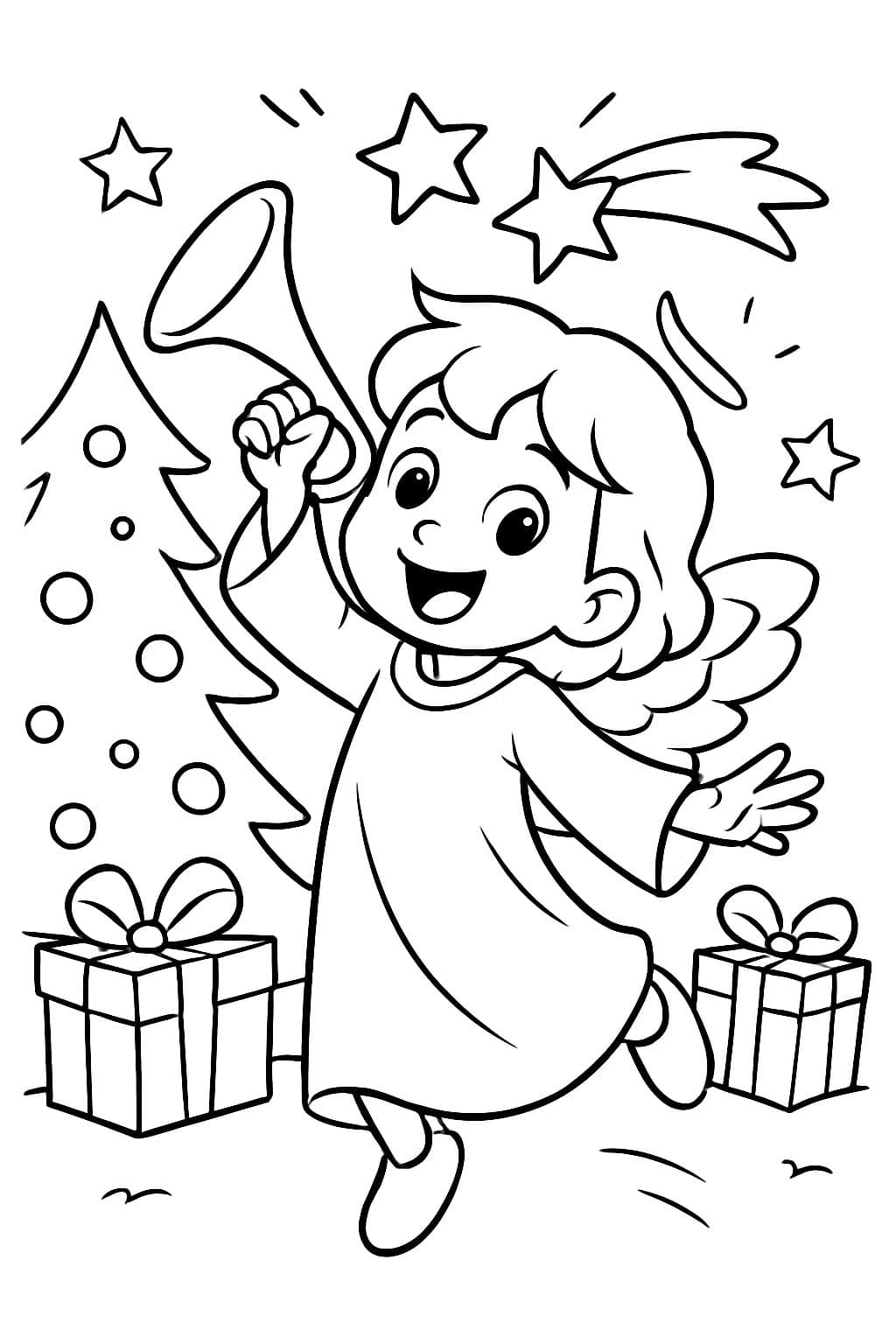 una tarjeta de felicitación para el Niño Jesús