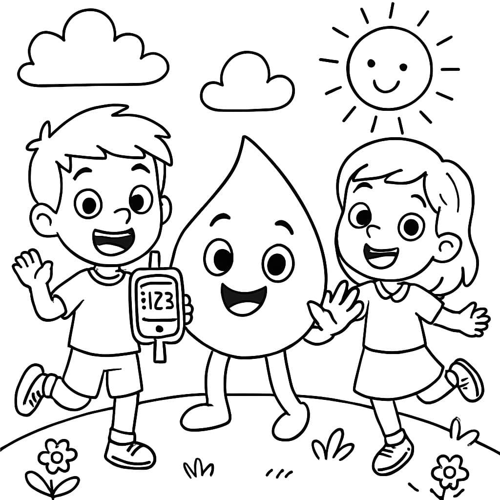 conciencia sobre el azúcar en la sangre para niños