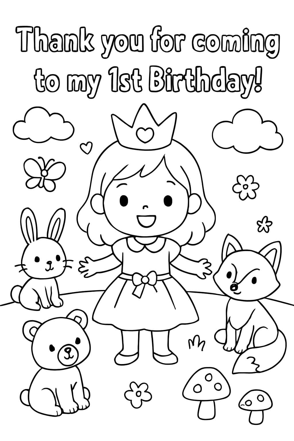 Danke, dass du zu meinem 1. Geburtstag gekommen bist!