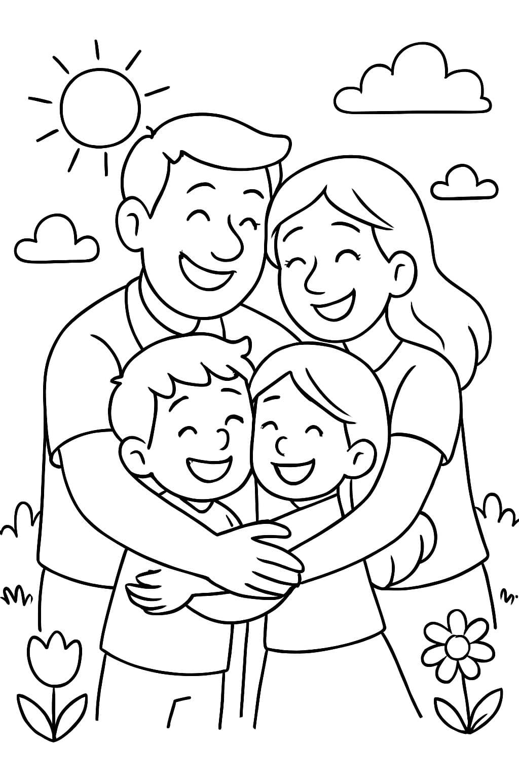 Hug Colorable 'Hug' Coloring Pages | bubbely