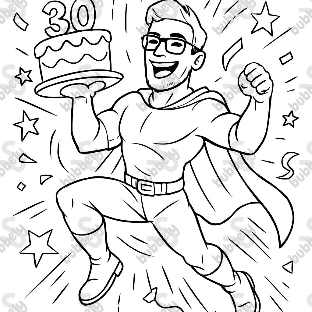 A 30th birthday card for my step dad Colton.