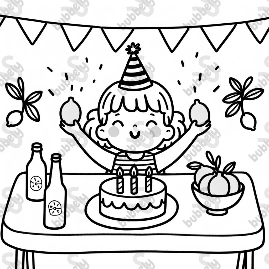 A little Girl’s birthday with lemons