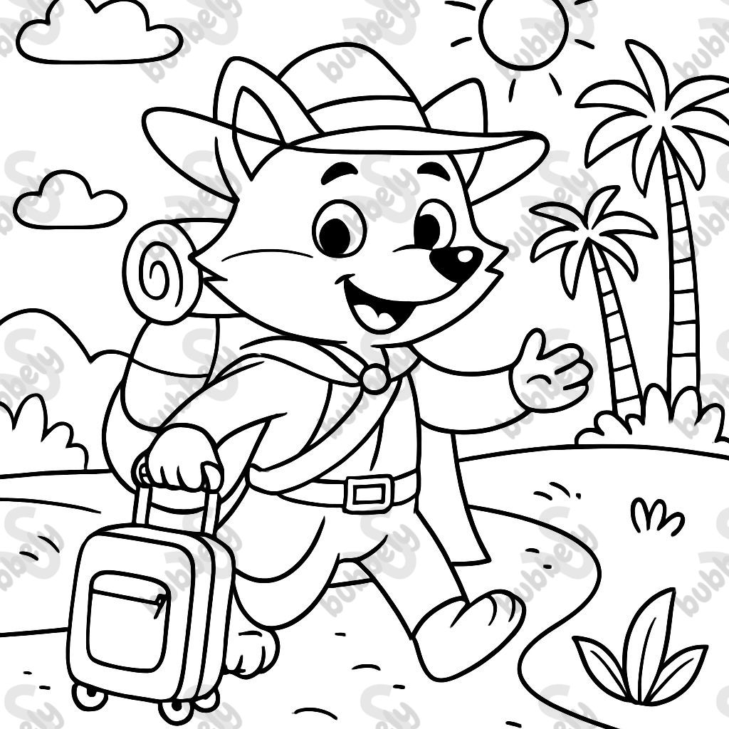 Zorro animal viajero