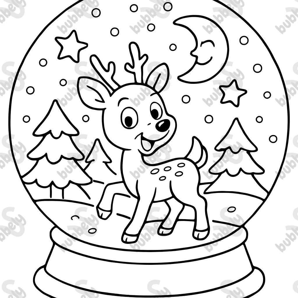 snow globe with a deer inside snow globe with a deer inside