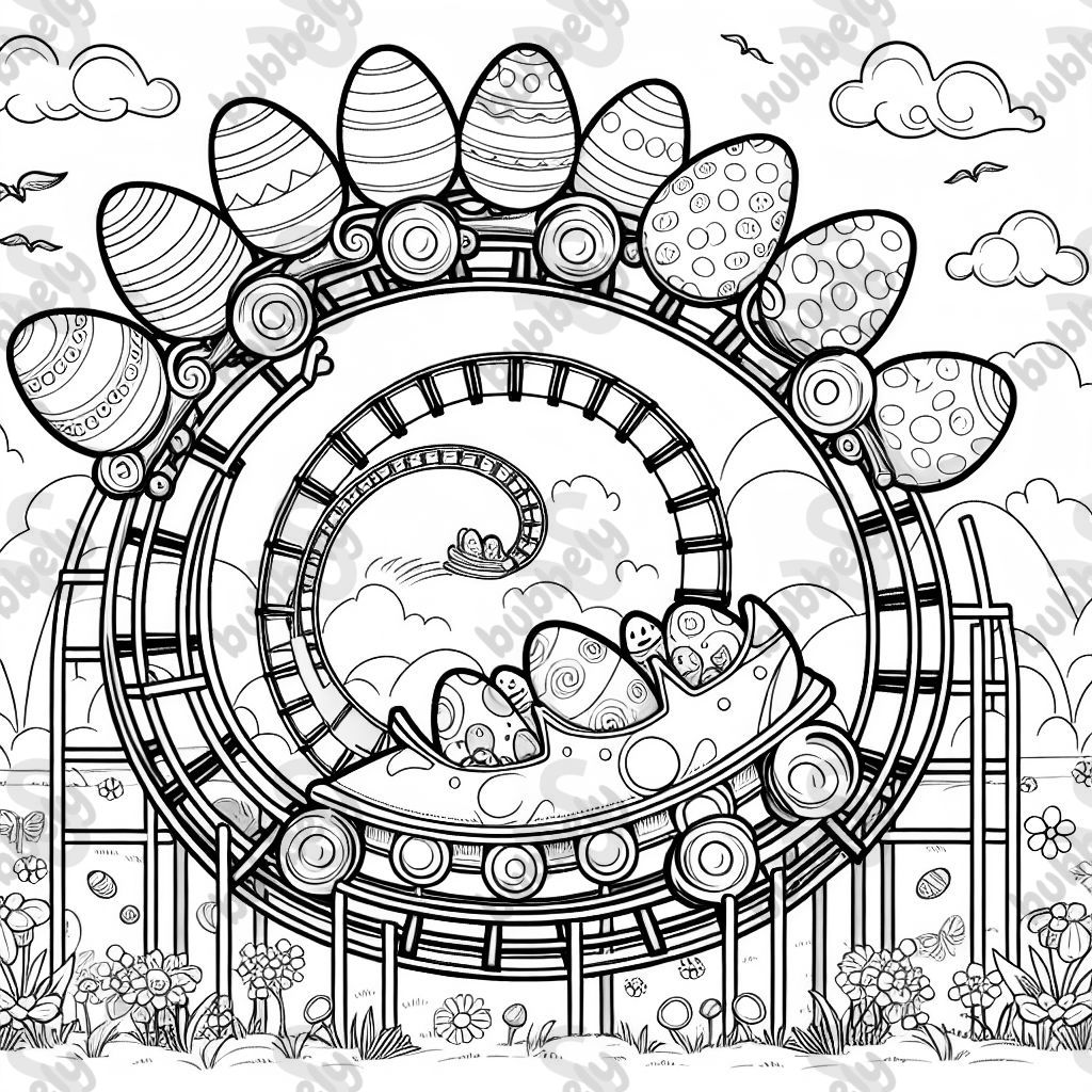 Easter Egg Rollercoaster