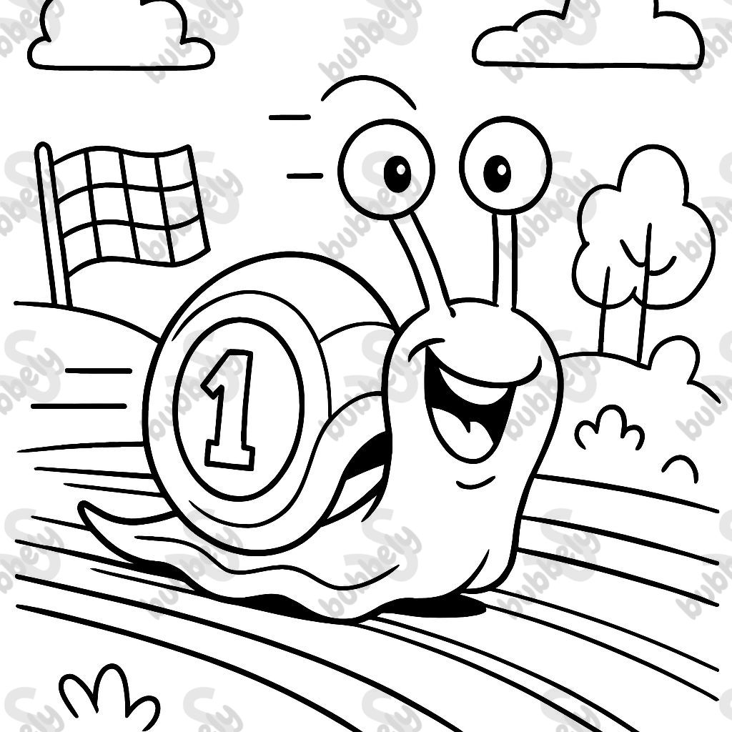 a racing snail