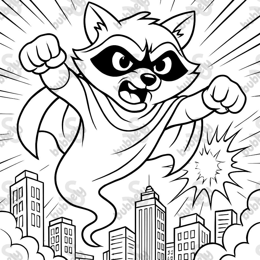 un raton laveur en fantôme