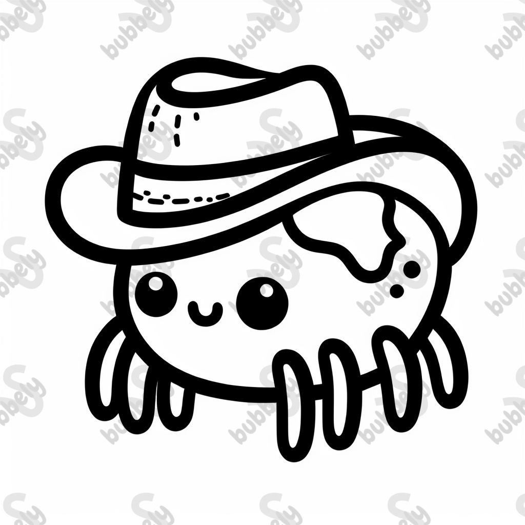 jumping spider with a cowboy hat
