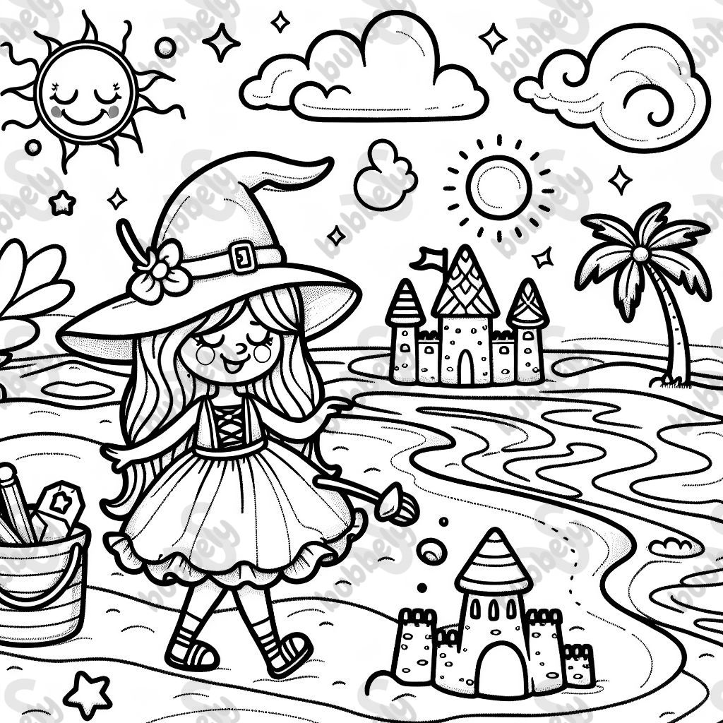 Witch at the beach