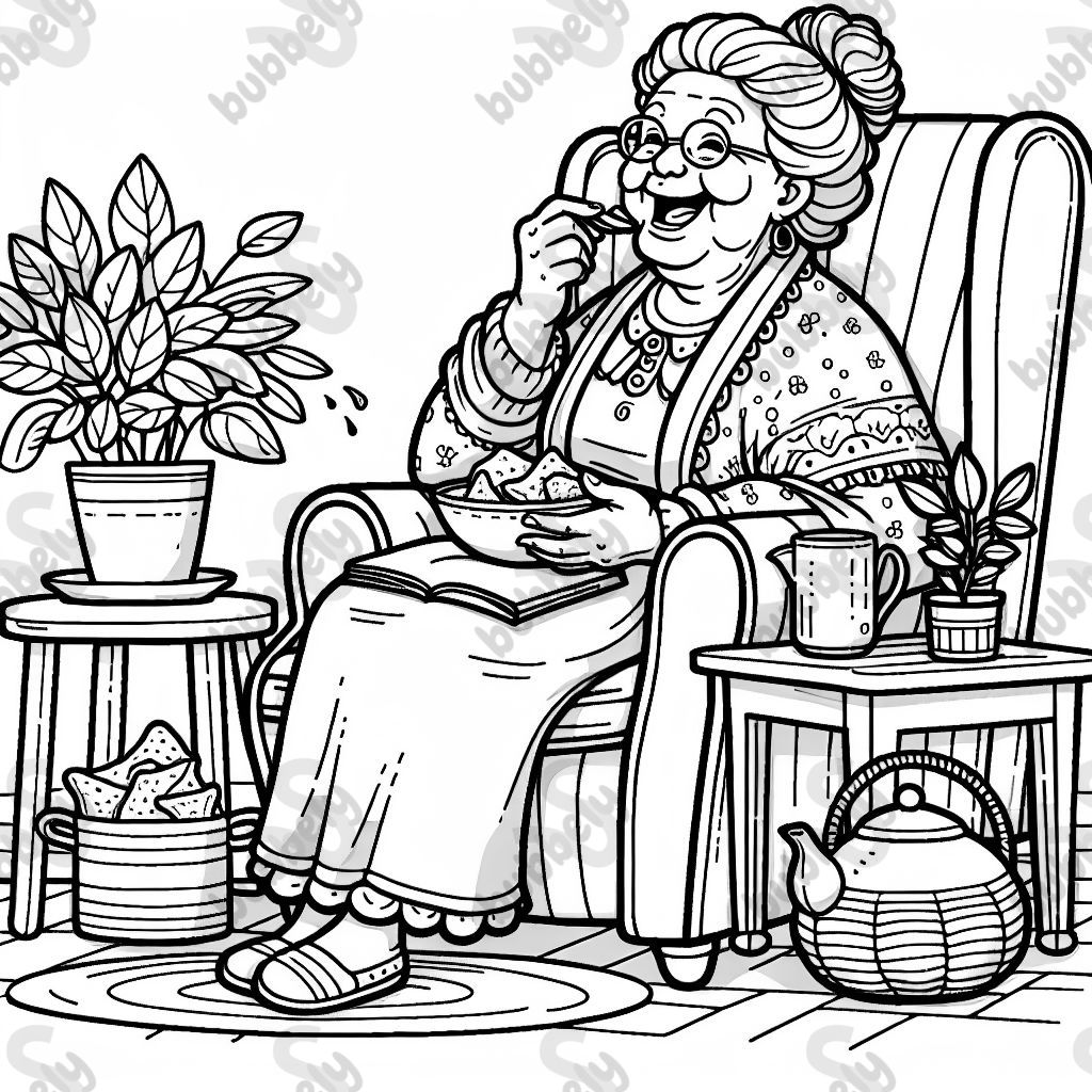grandma snacking
