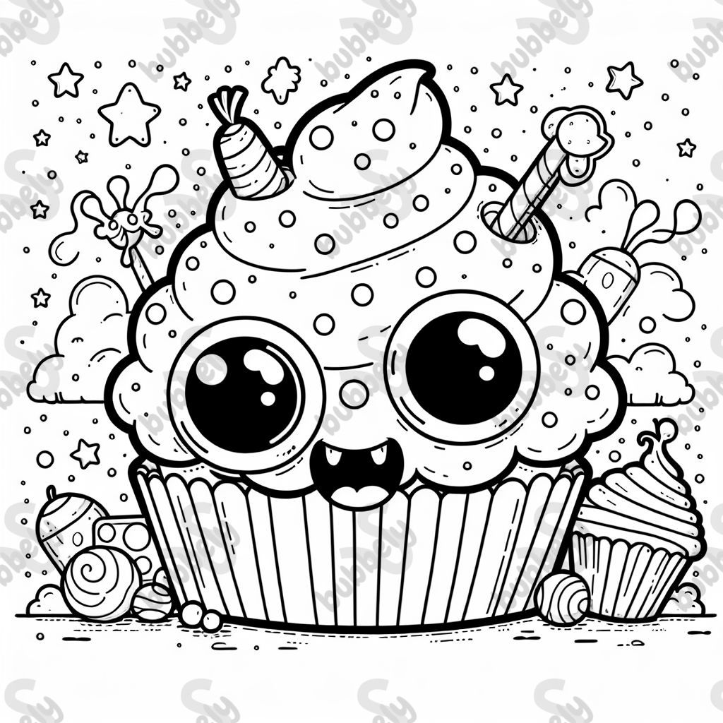 Monster Cupcake