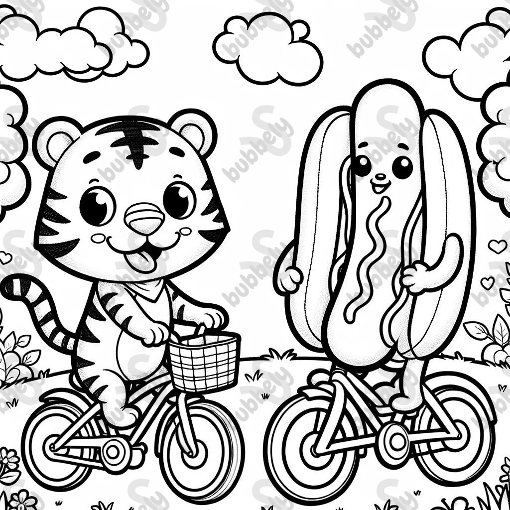 tiger hotdog bicyling