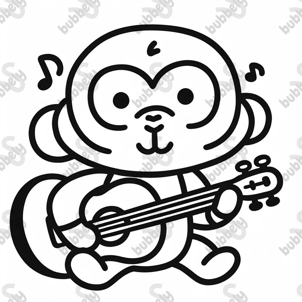 singe avec guitare singe avec guitare