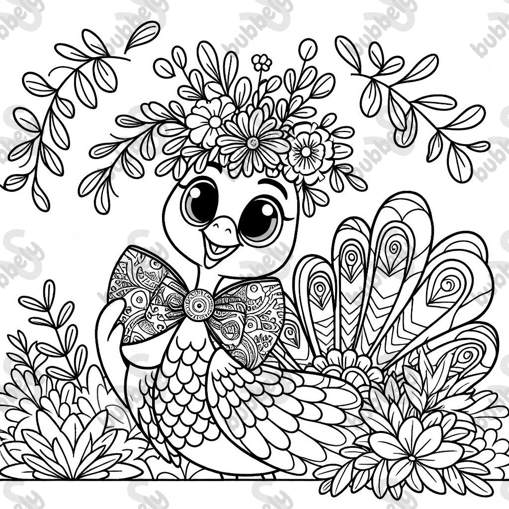 peacock bowtie flower