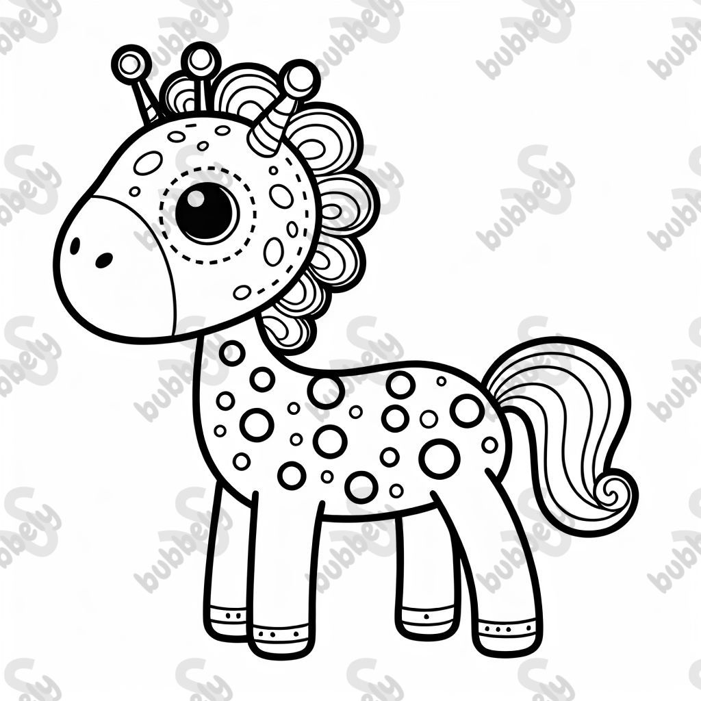 Alien horse with spots