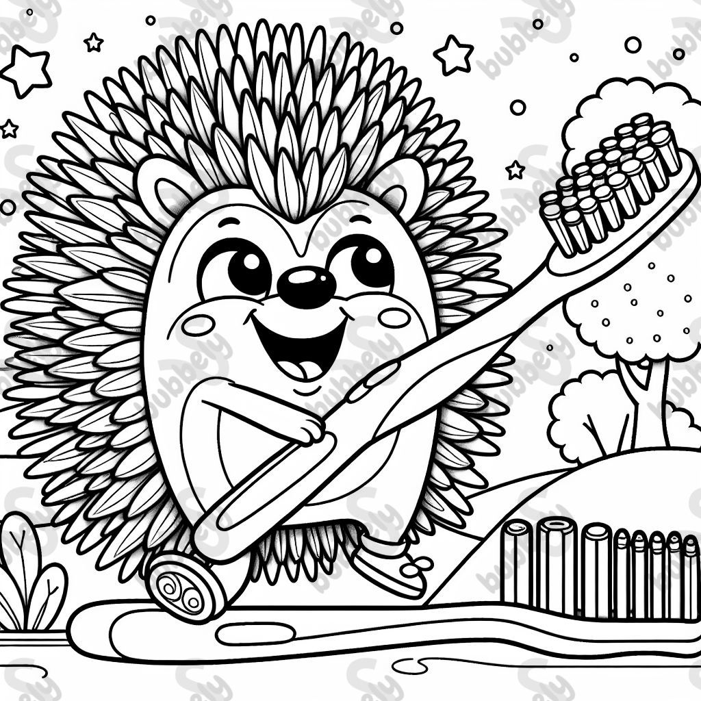 toothbrush hedgehog