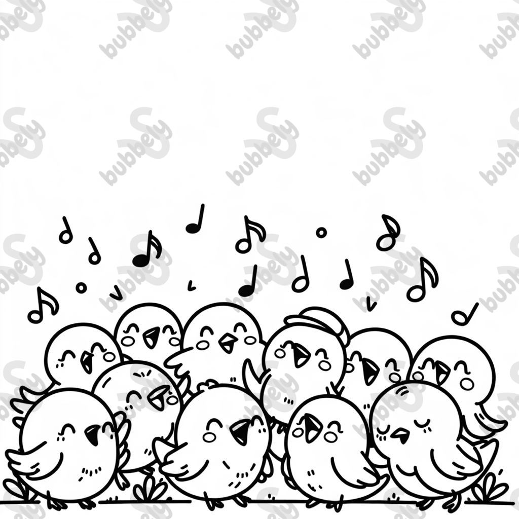 Des oiseaux chantent