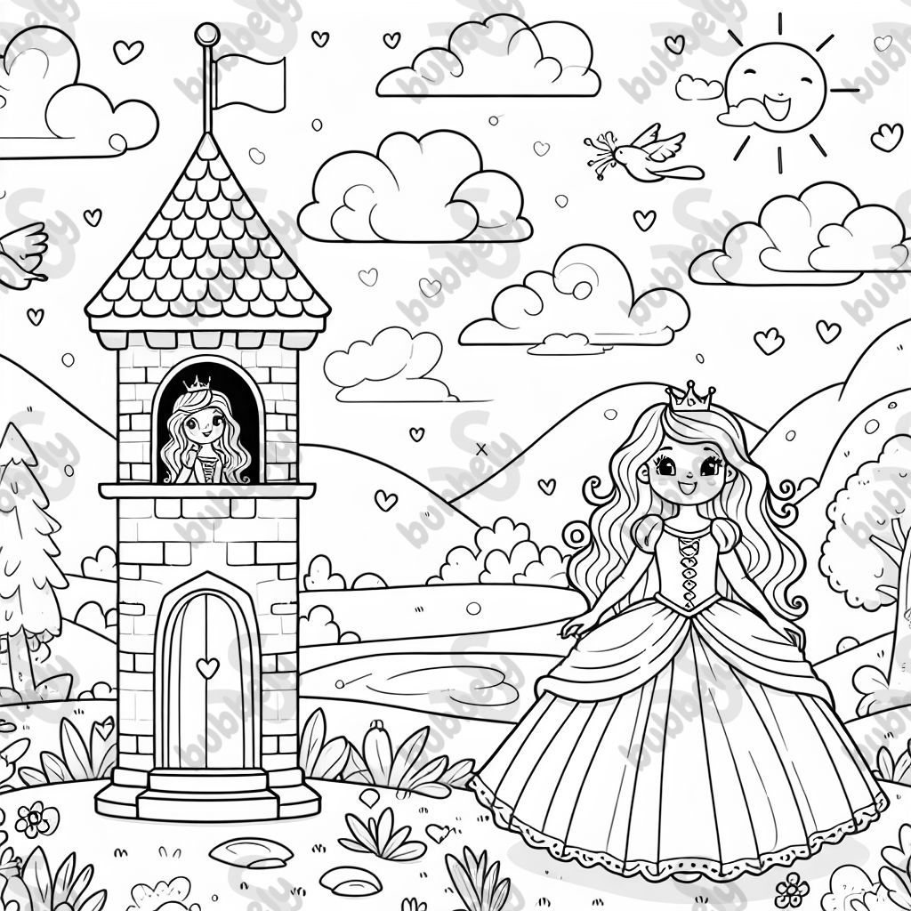 princesse dans la tour