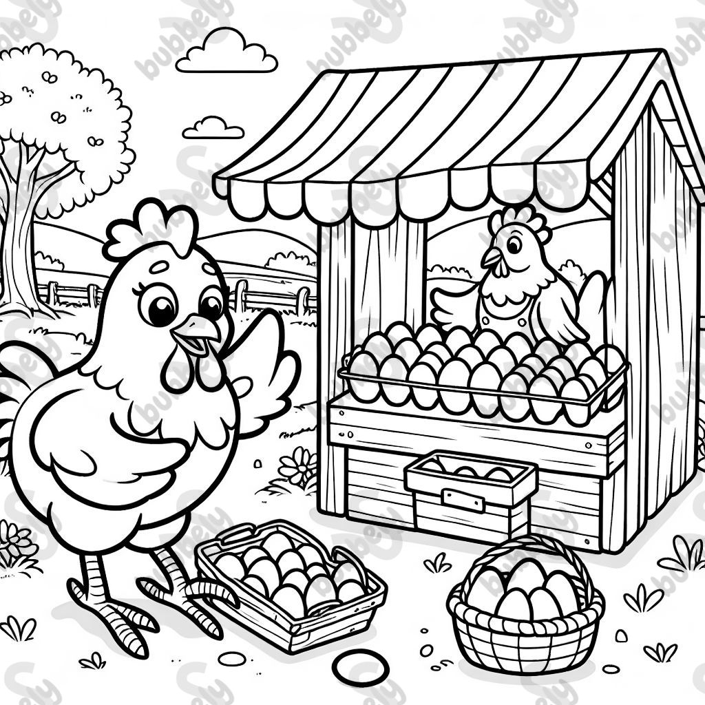 chicken buying eggs